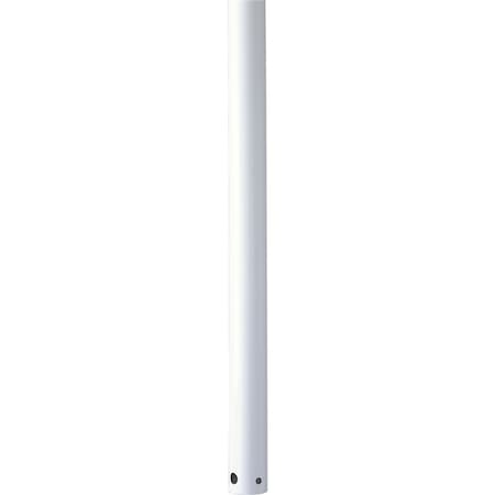 PROGRESS LIGHTING AirPro Collection 48 In. Ceiling Fan Downrod in White P2607-28